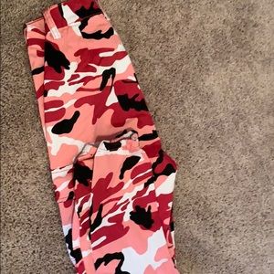 Pink camo pants
